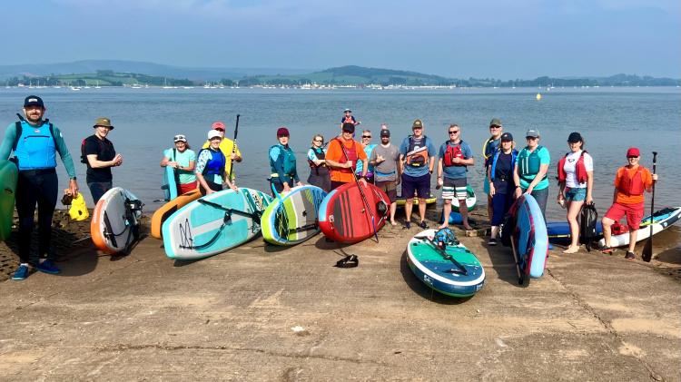 If you are visiting Exmouth or live in or close to Exmouth in Devon the Exmouth SUP & Paddle Group is a community of paddle boarders you are welcome to join for free.